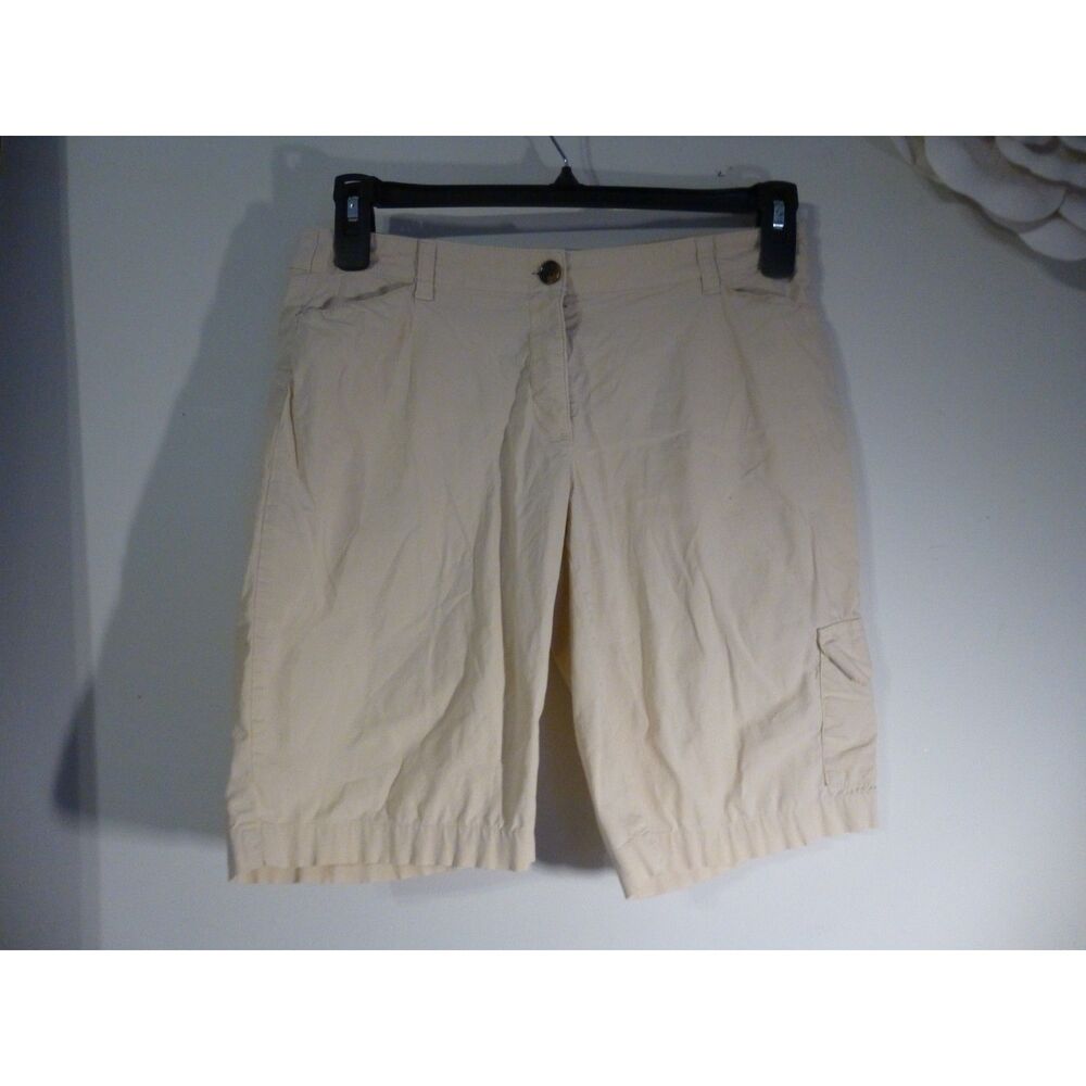 Brooks Brothers Womens Size 6 Khaki Chino Shorts Cotton Classic Coastal Bermuda